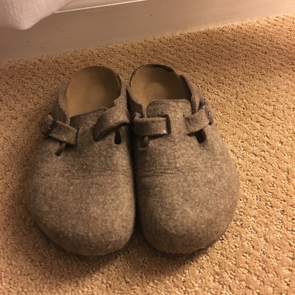 EUC Birkenstock wool clogs